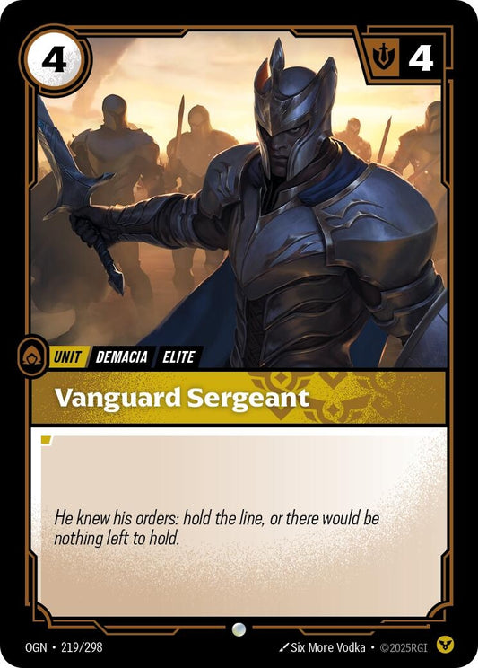 Image for Vanguard Sergeant (219/298) - Riftbound: League of Legends Trading Card Game