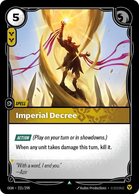 Image for Imperial Decree (221/298) - Riftbound: League of Legends Trading Card Game