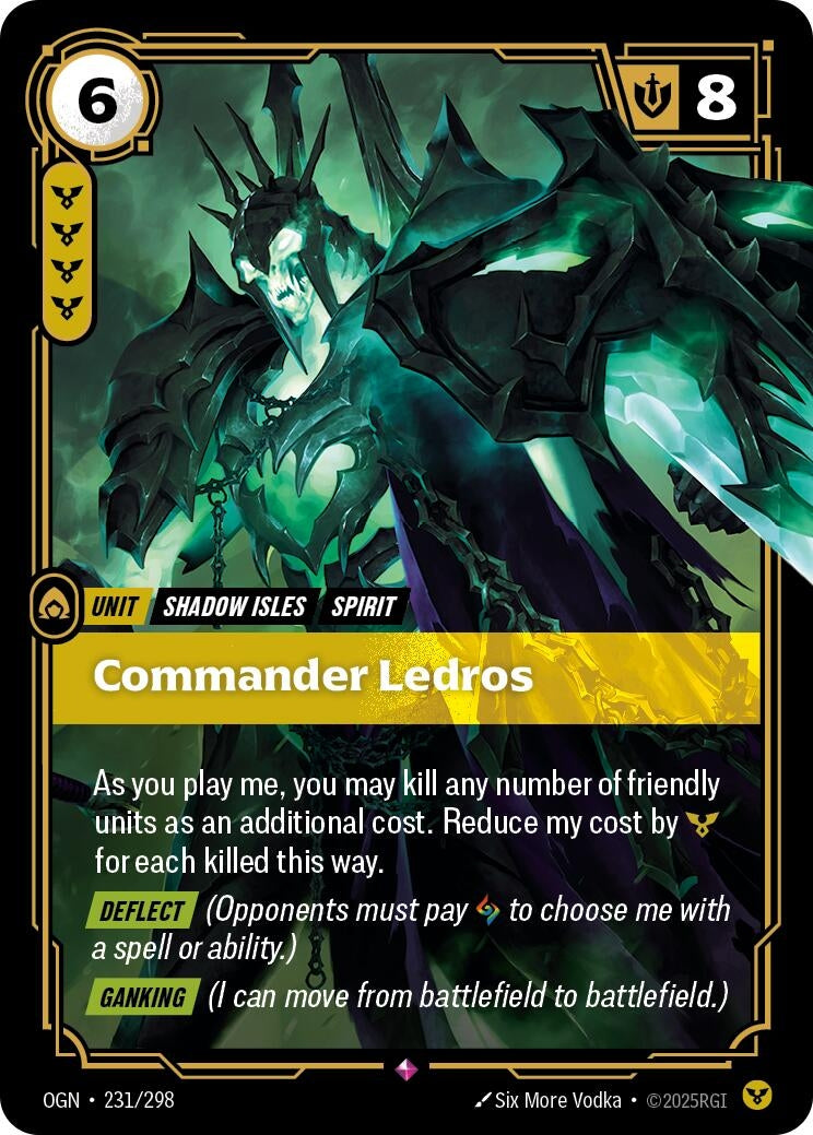 Image for Commander Ledros (231/298) - Riftbound: League of Legends Trading Card Game