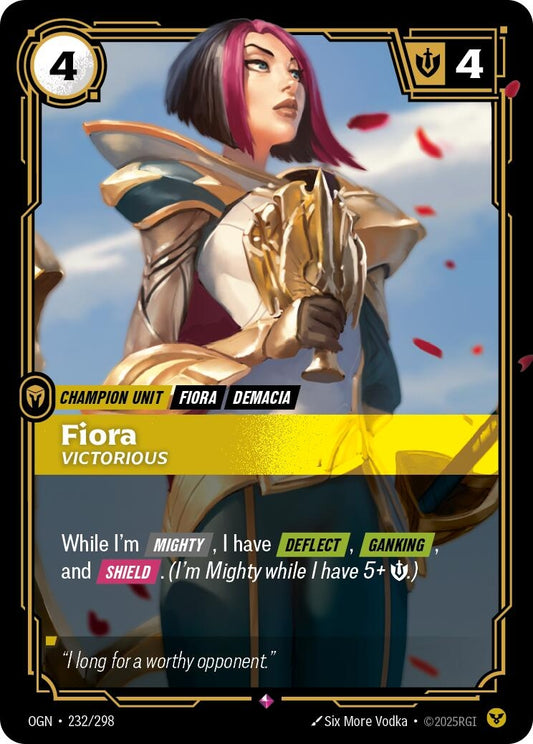 Image for Fiora - Victorious (232/298) - Riftbound: League of Legends Trading Card Game