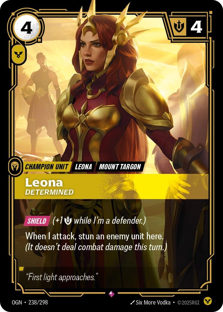 Image for Leona - Determined (238/298) - Riftbound: League of Legends Trading Card Game
