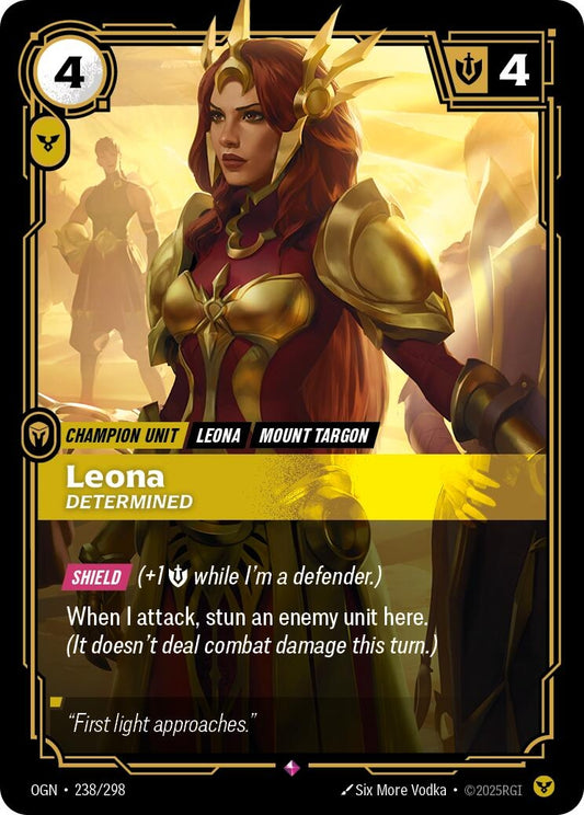 Image for Leona - Determined (238/298) - Riftbound: League of Legends Trading Card Game