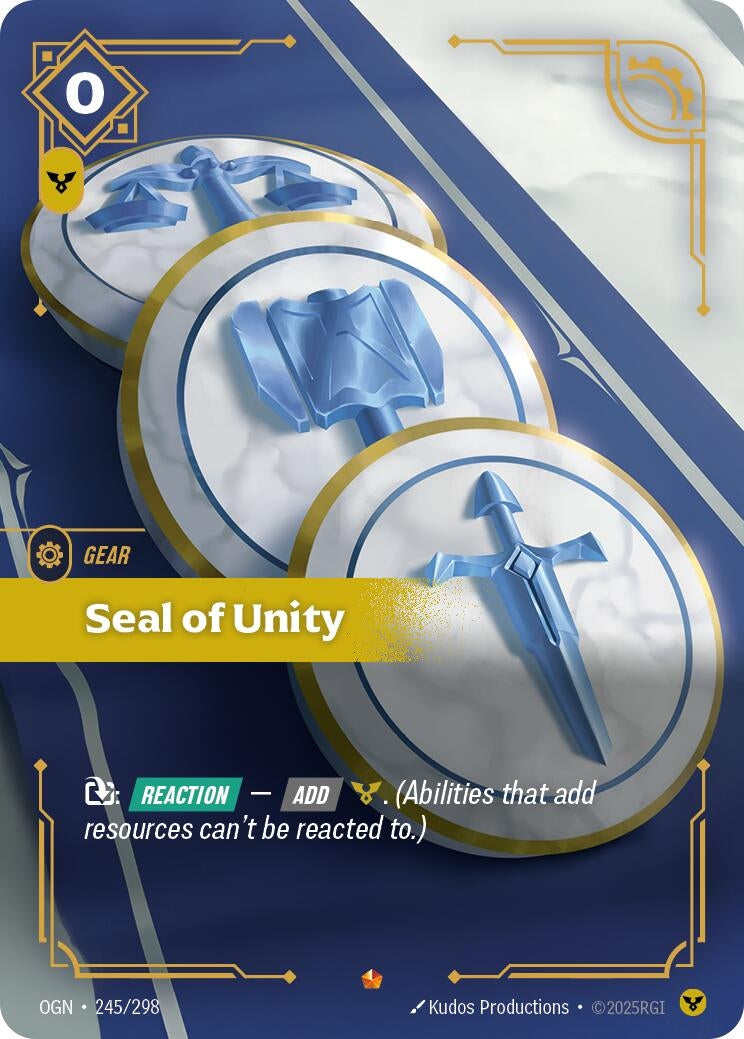Image for Seal of Unity (245/298) - Riftbound: League of Legends Trading Card Game
