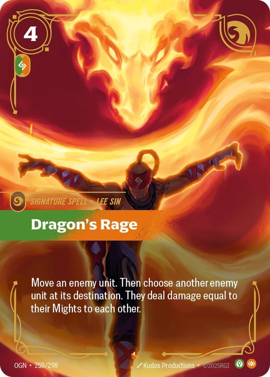 Image for Dragon's Rage (258/298) - Riftbound: League of Legends Trading Card Game
