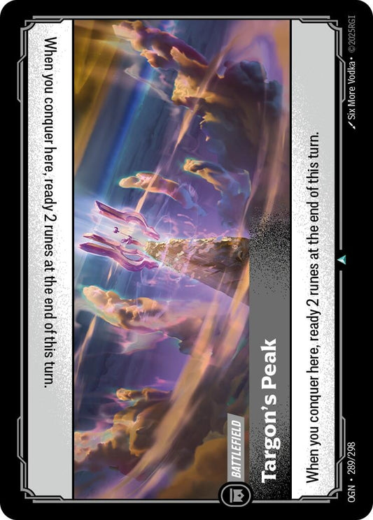 Image for Targon's Peak (289/298) - Riftbound: League of Legends Trading Card Game