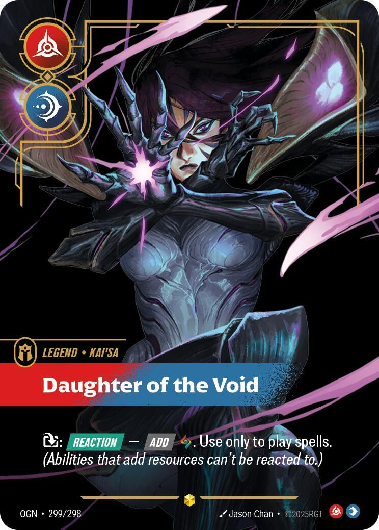 Image for Kai'Sa, Daughter of the Void (Overnumbered) (299/298) (OGN) - Riftbound: League of Legends Trading Card Game