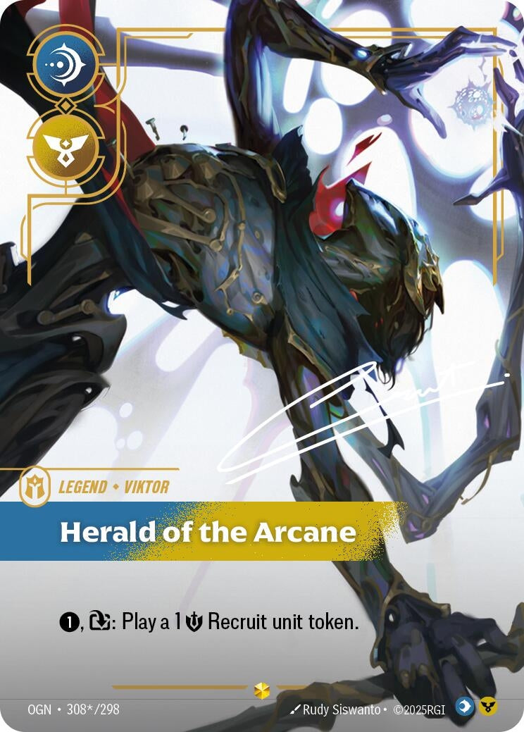 Image for Viktor, Herald of the Arcane (Signature) (308*/298) (OGN) - Riftbound: League of Legends Trading Card Game