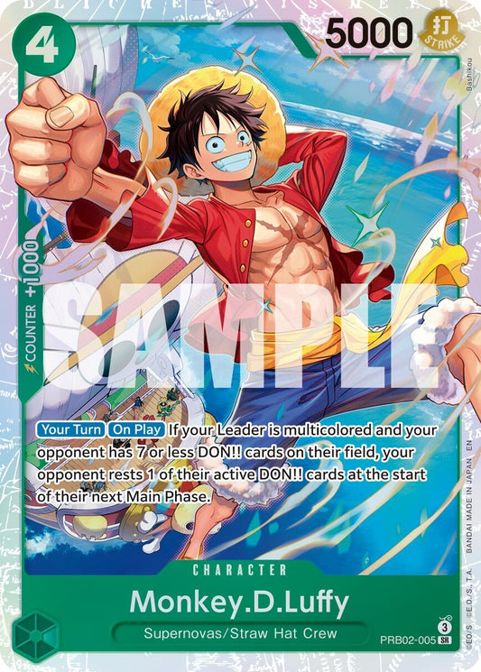 Image for Monkey.D.Luffy - PRB02-005 (PRB02-005) - One Piece Card Game