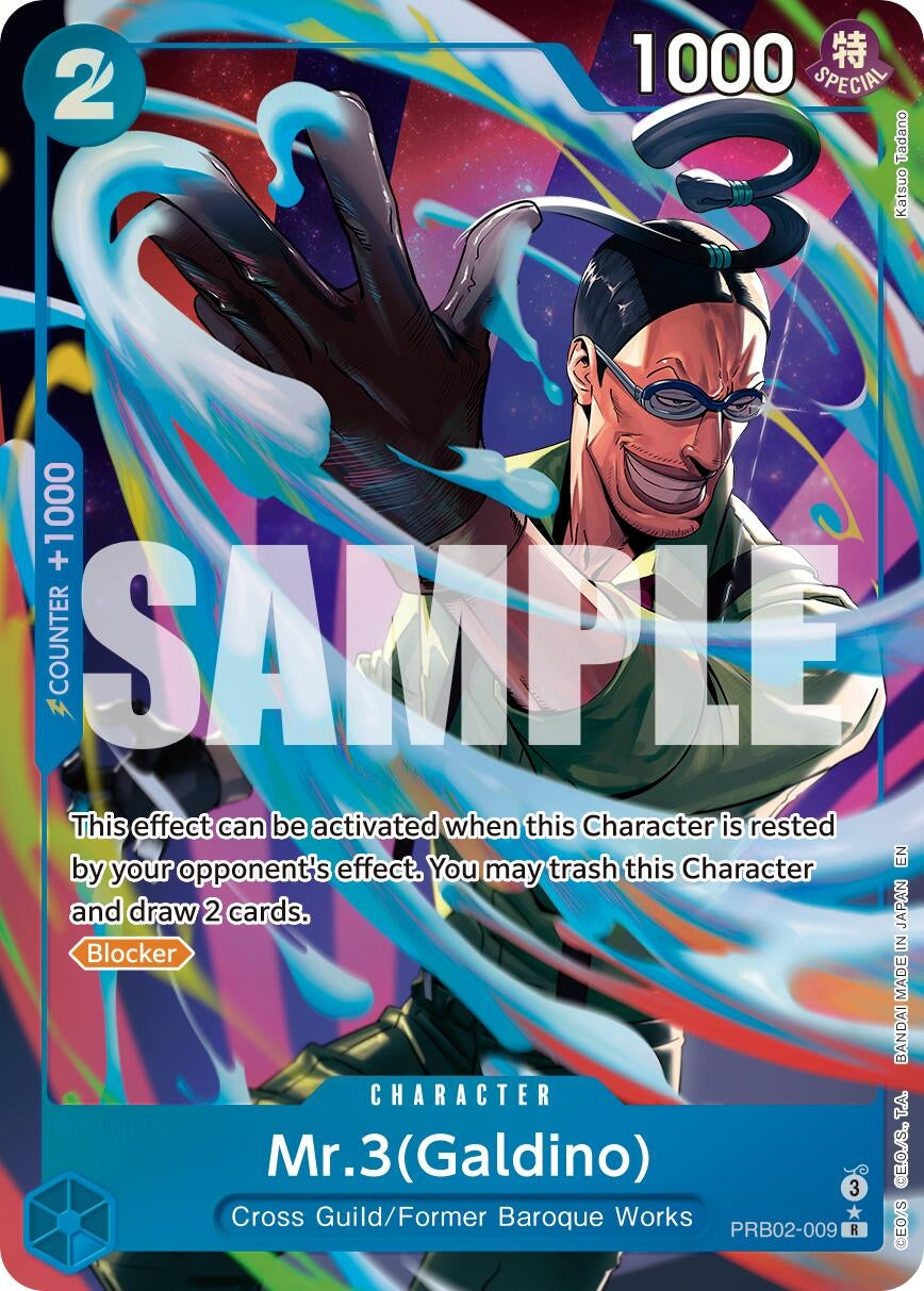 Image for Mr.3(Galdino) - PRB02-009 (Alternate Art) (PRB02-009) - One Piece Card Game