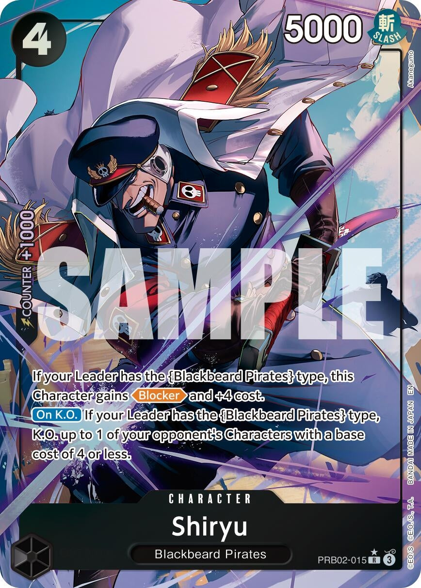 Image for Shiryu (Alternate Art) (PRB02-015) - One Piece Card Game