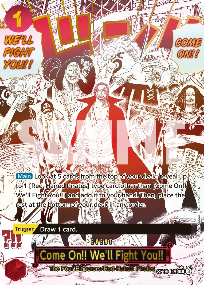 Image for Come On!! We'll Fight You!! (Alternate Art) (OP09-020) - One Piece Card Game