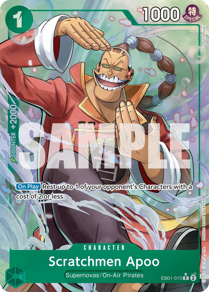 Image for Scratchmen Apoo - EB01-015 (Alternate Art) (EB01-015) - One Piece Card Game