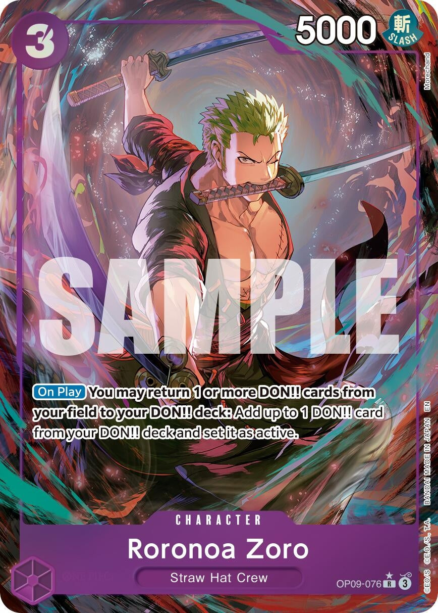 Image for Roronoa Zoro - OP09-076 (Alternate Art) (OP09-076) - One Piece Card Game