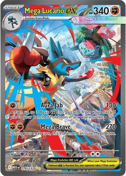 Image for Mega Lucario ex (179/132) - Pokemon