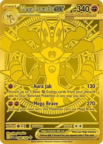Image for Mega Lucario ex (188/132) - Pokemon