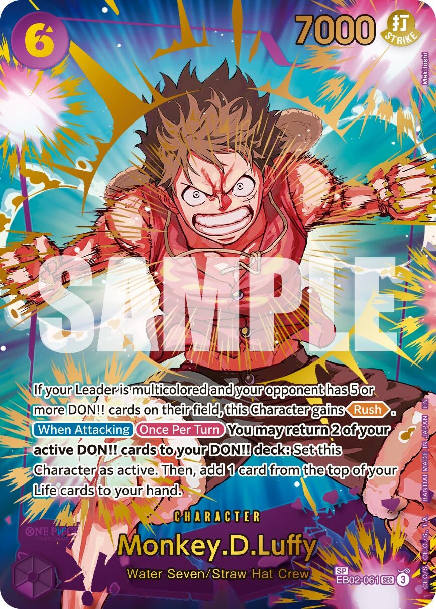 Image for Monkey.D.Luffy - EB02-061 (SP) (EB02-061) - One Piece Card Game