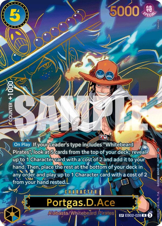 Image for Portgas.D.Ace - EB02-028 (SP) (EB02-028) - One Piece Card Game