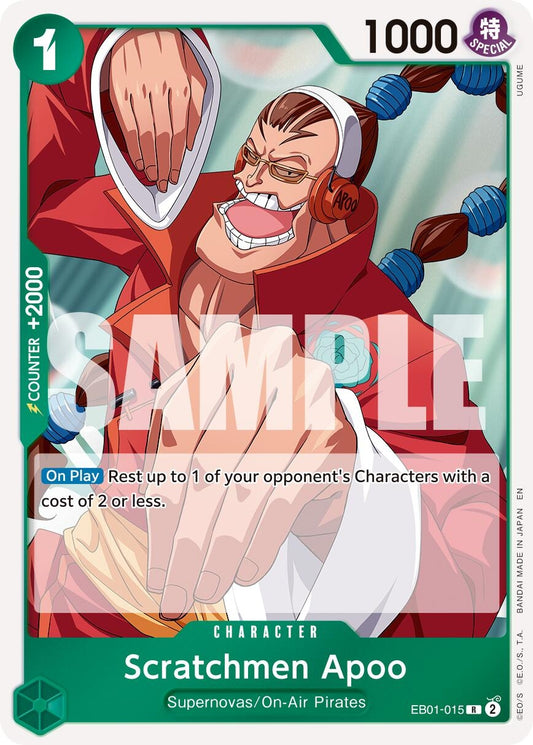 Image for Scratchmen Apoo - EB01-015 (Reprint) (EB01-015) - One Piece Card Game
