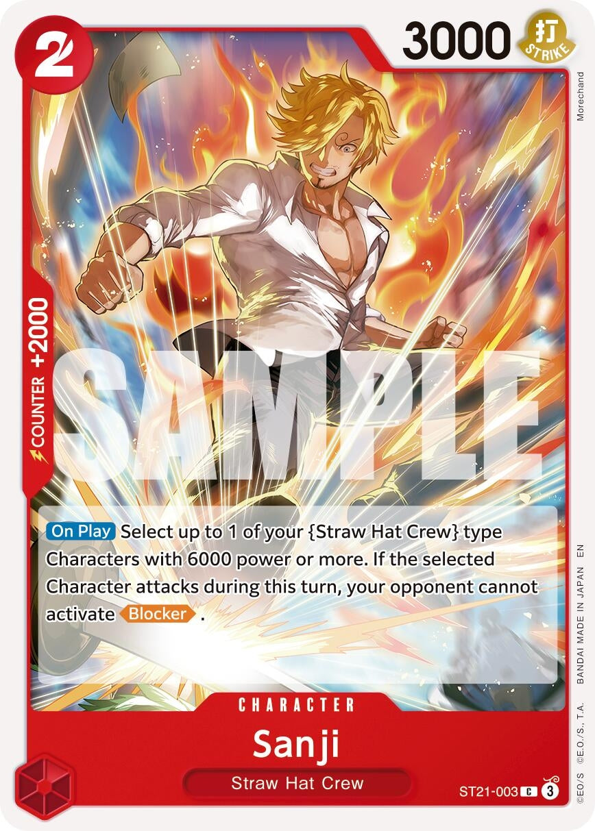 Image for Sanji - ST21-003 (Reprint) (ST21-003) - One Piece Card Game