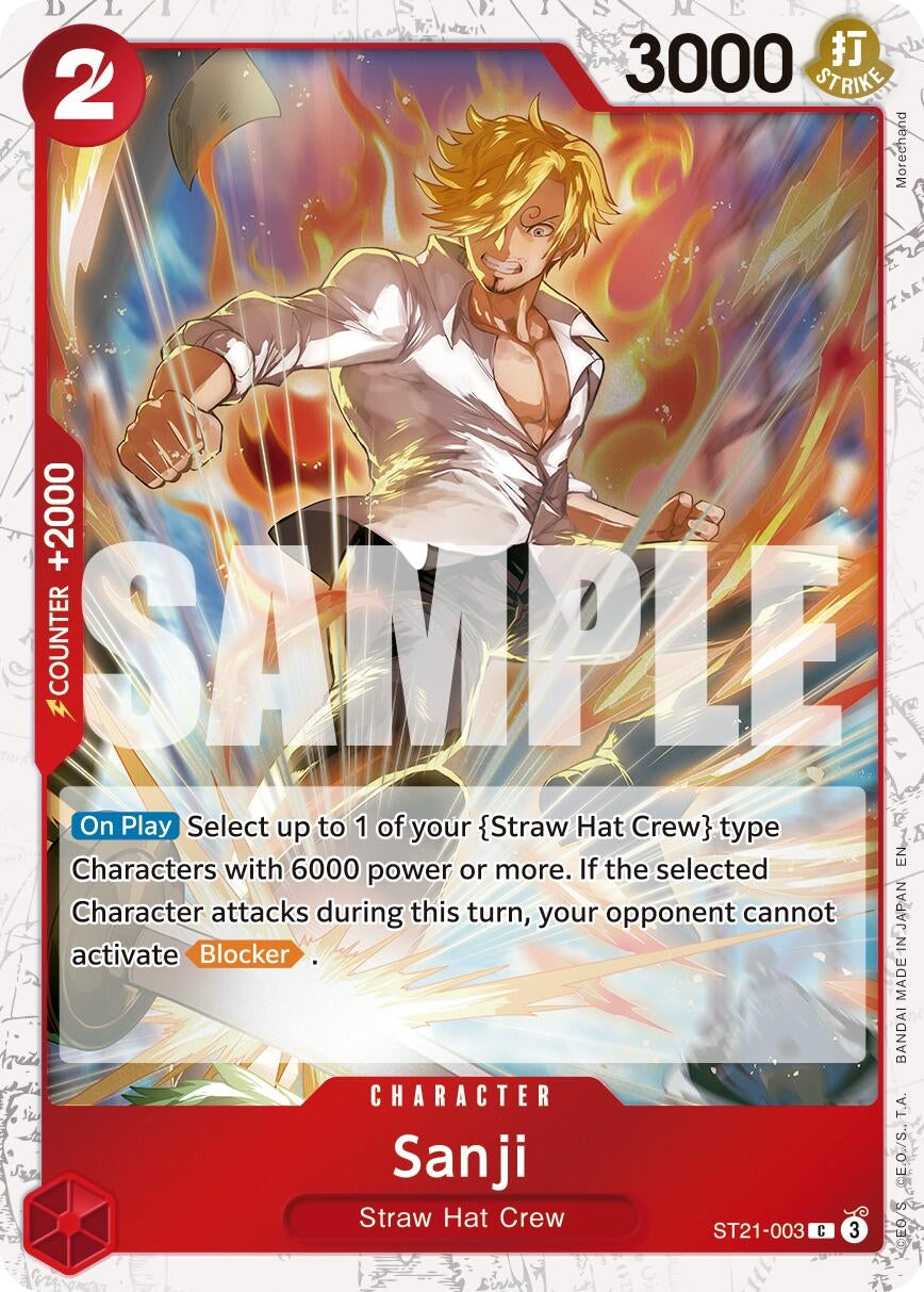Image for Sanji - ST21-003 (Pirate Foil) (ST21-003) - One Piece Card Game