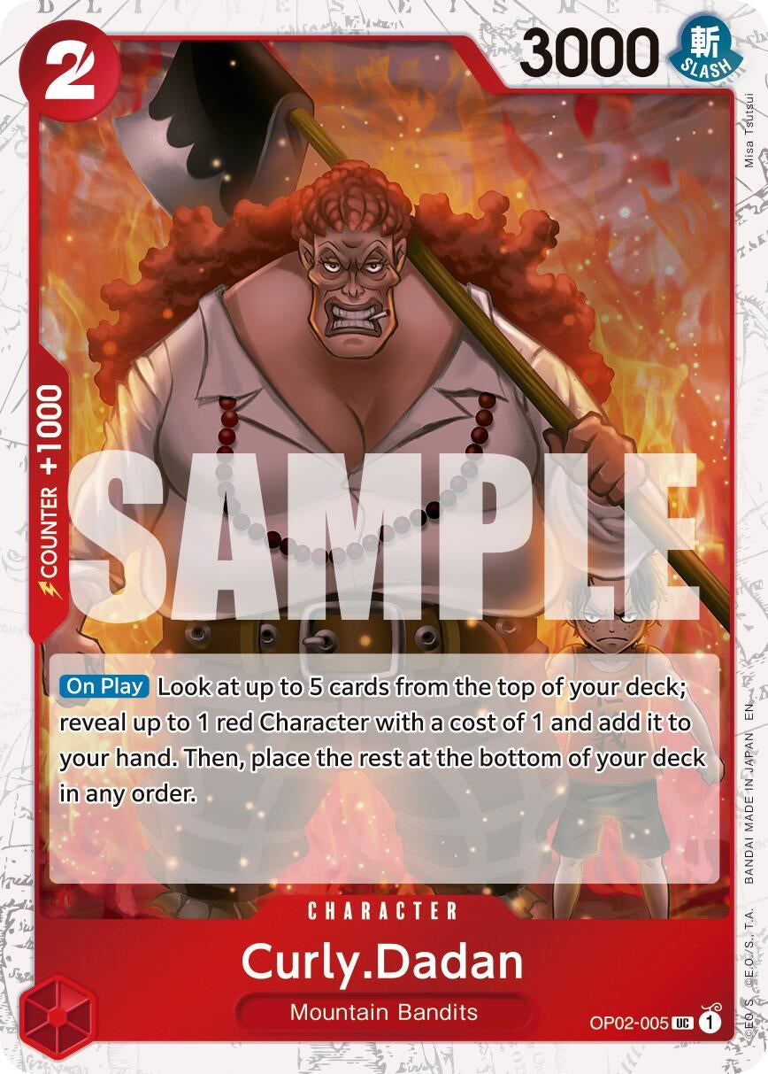 Image for Curly.Dadan (Pirate Foil) (OP02-005) - One Piece Card Game