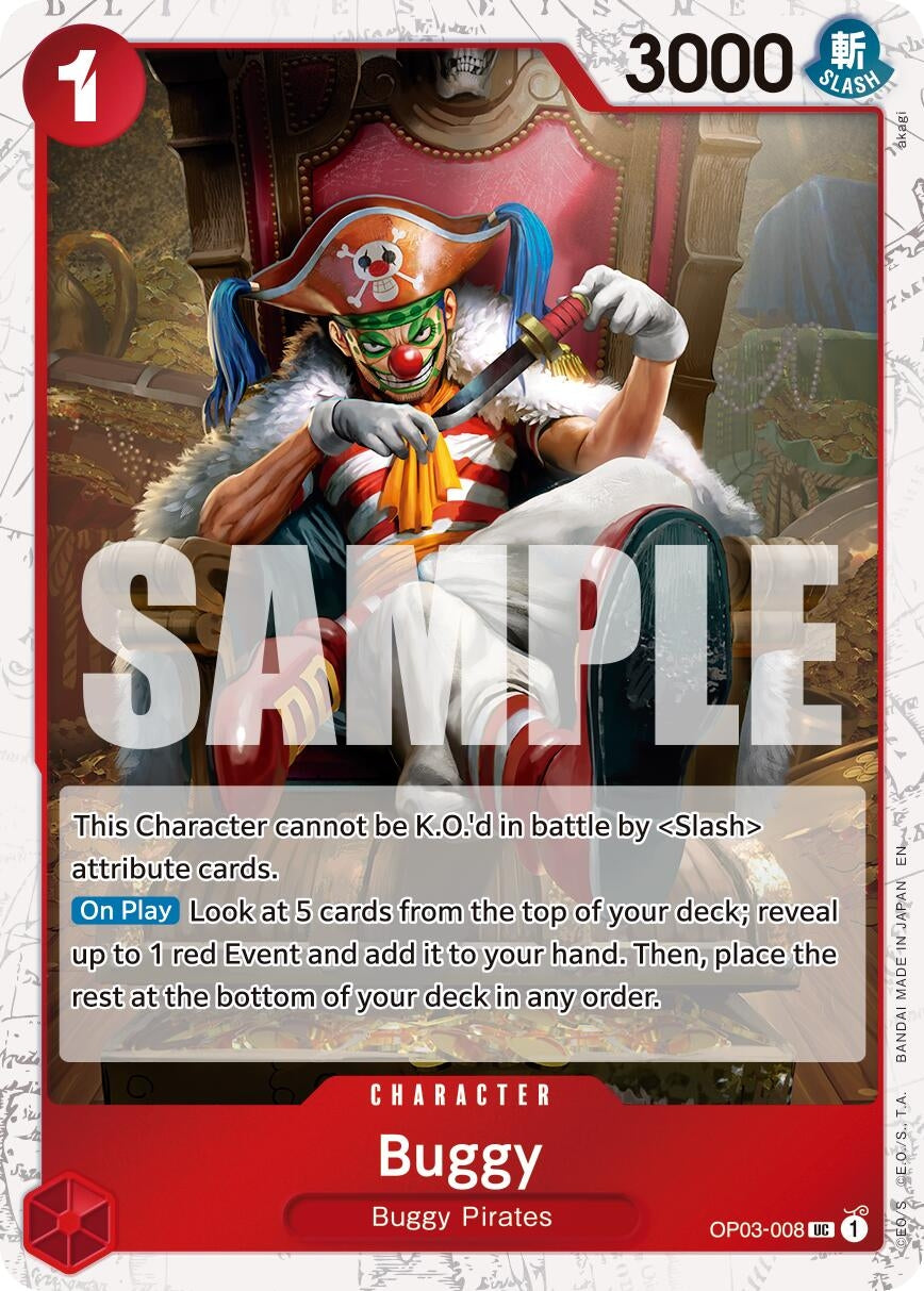 Image for Buggy - OP03-008 (Pirate Foil) (OP03-008) - One Piece Card Game