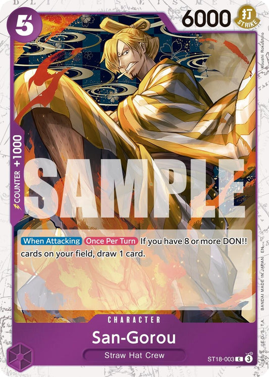 Image for San-Gorou (Pirate Foil) (ST18-003) - One Piece Card Game