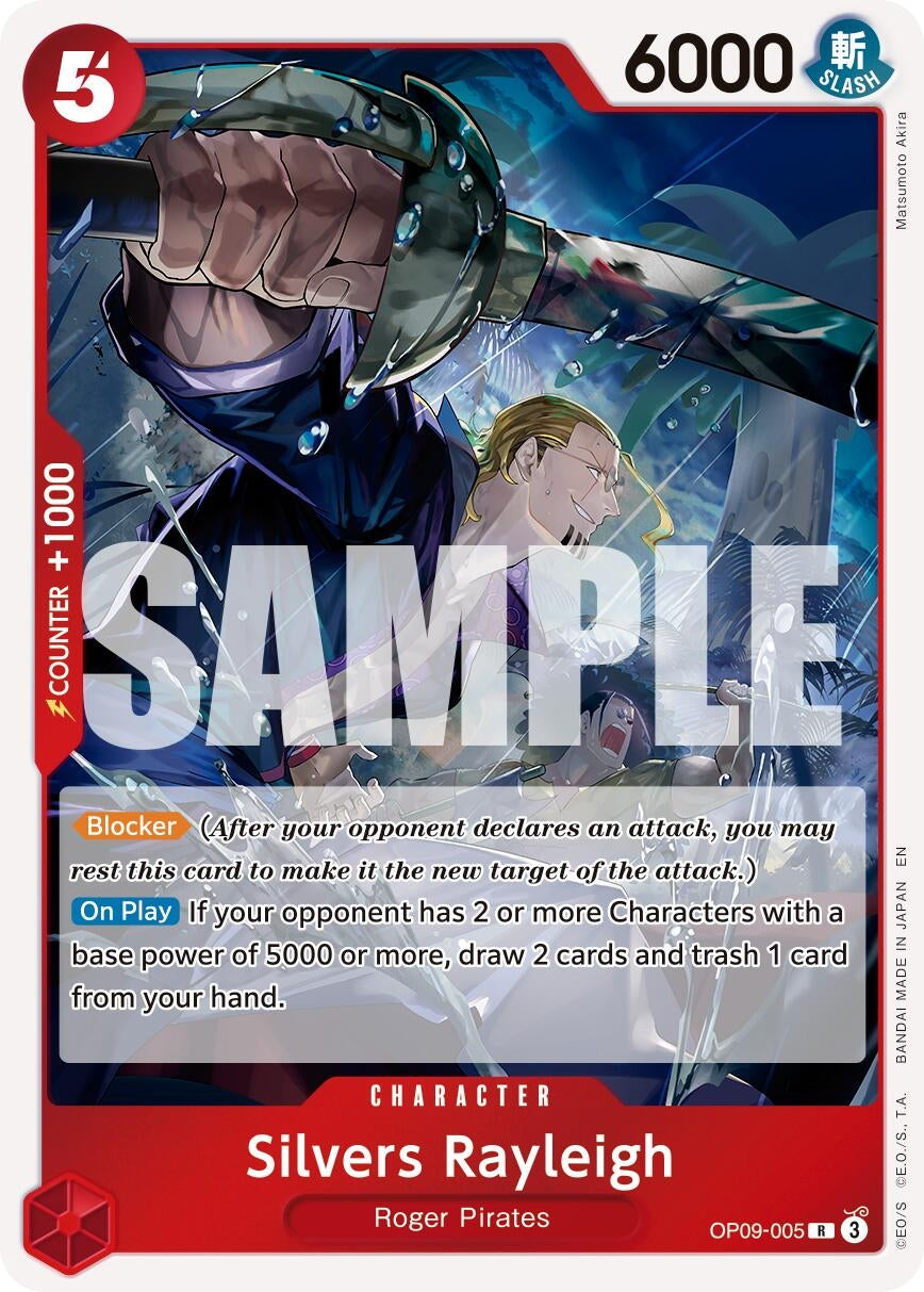 Image for Silvers Rayleigh - OP09-005 (Reprint) (OP09-005) - One Piece Card Game