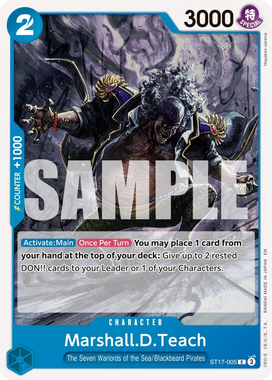 Image for Marshall.D.Teach - ST17-005 (ST17-005) - One Piece Card Game