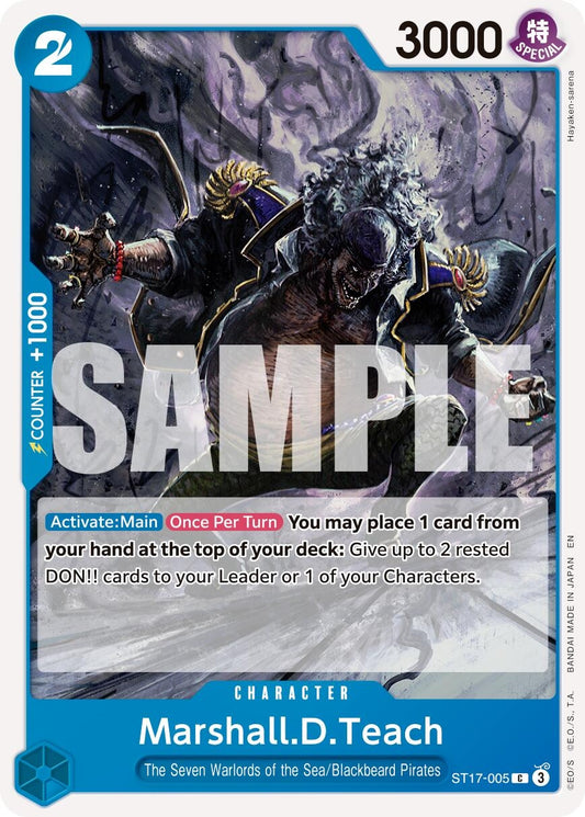 Image for Marshall.D.Teach - ST17-005 (ST17-005) - One Piece Card Game