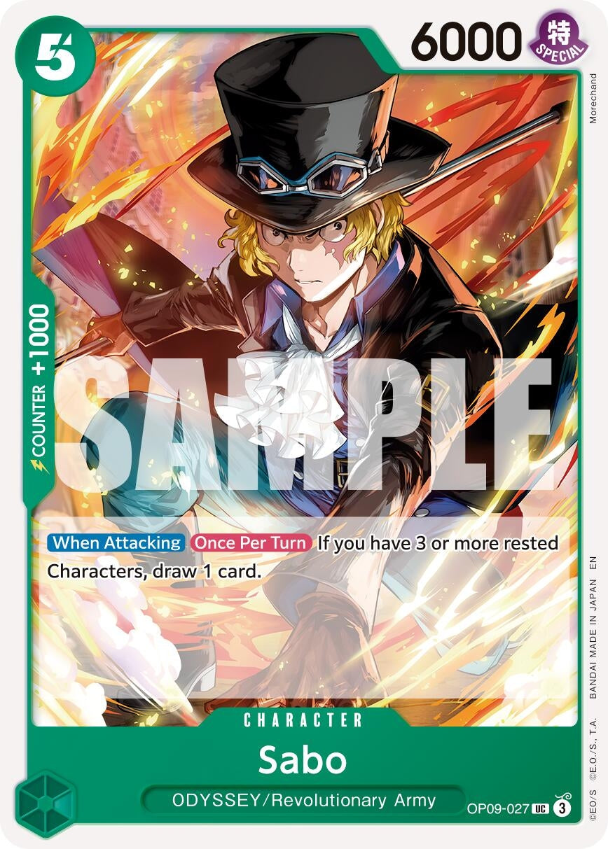 Image for Sabo - OP09-027 (Reprint) (OP09-027) - One Piece Card Game
