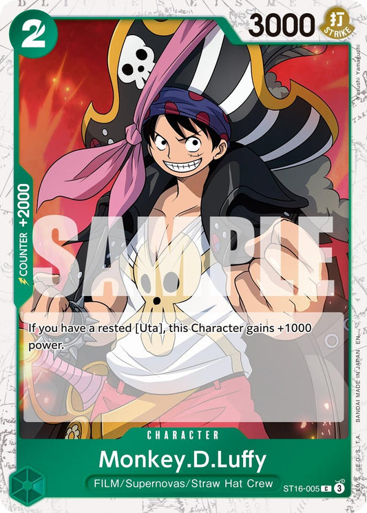 Image for Monkey.D.Luffy - ST16-005 (Pirate Foil) (ST16-005) - One Piece Card Game