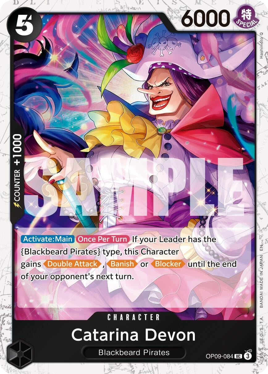 Image for Catarina Devon (Pirate Foil) (OP09-084) - One Piece Card Game