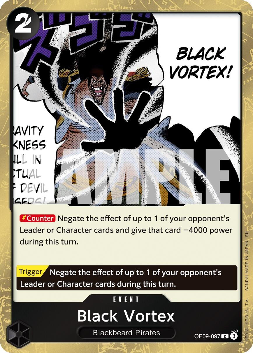 Image for Black Vortex (Pirate Foil) (OP09-097) - One Piece Card Game