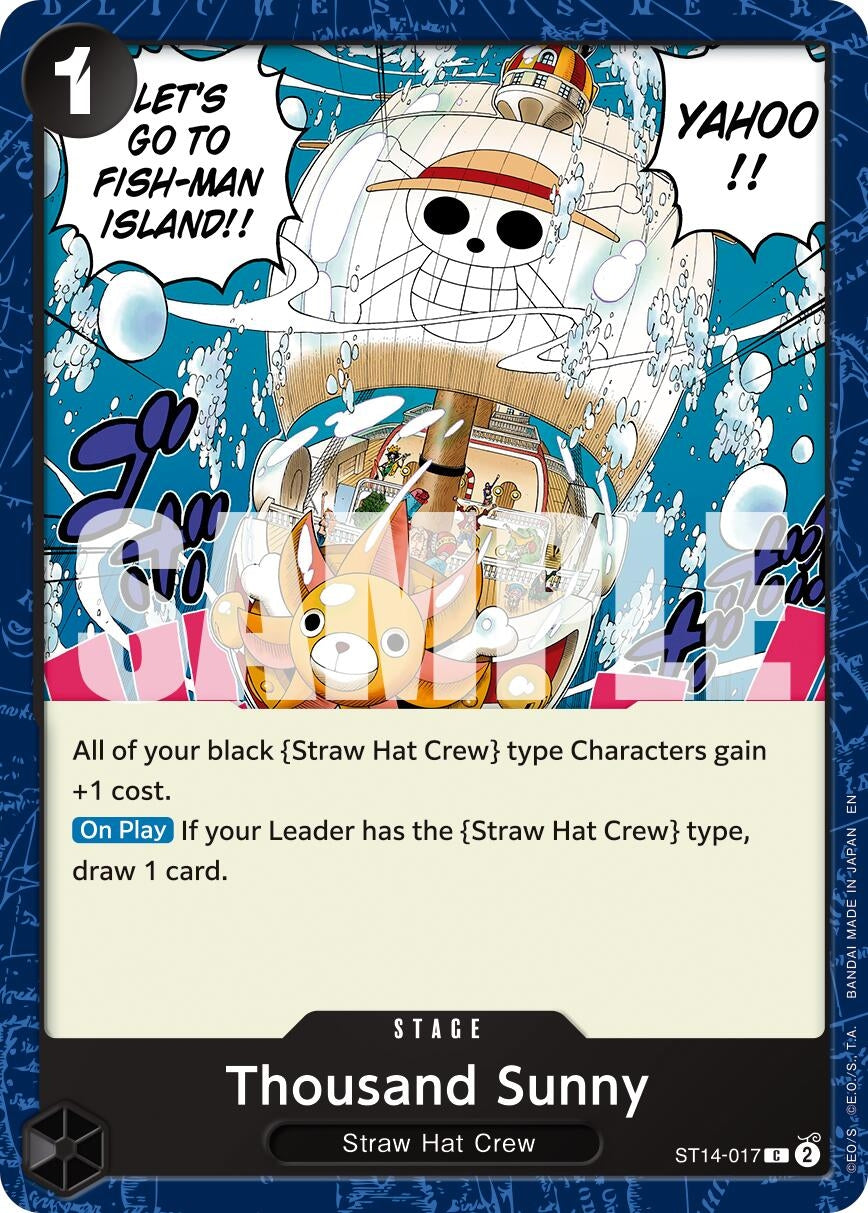 Image for Thousand Sunny (Reprint) (ST14-017) - One Piece Card Game