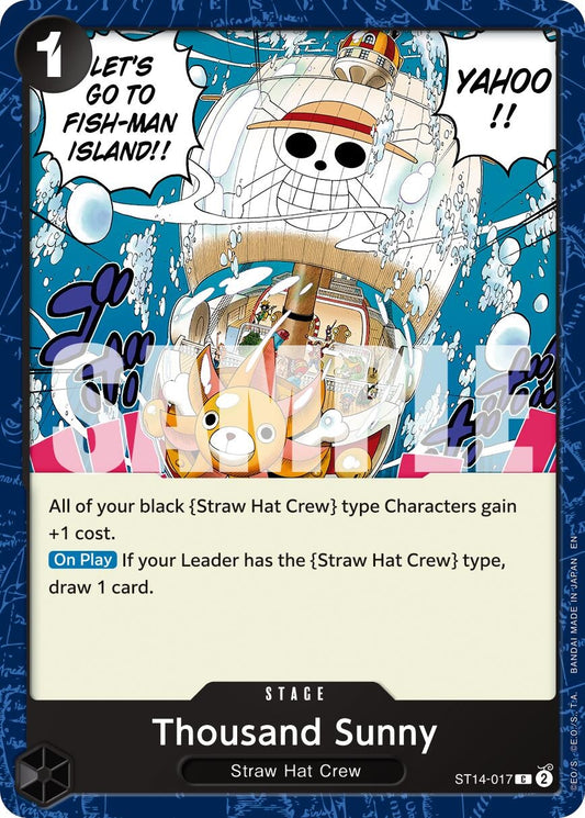 Image for Thousand Sunny (Reprint) (ST14-017) - One Piece Card Game