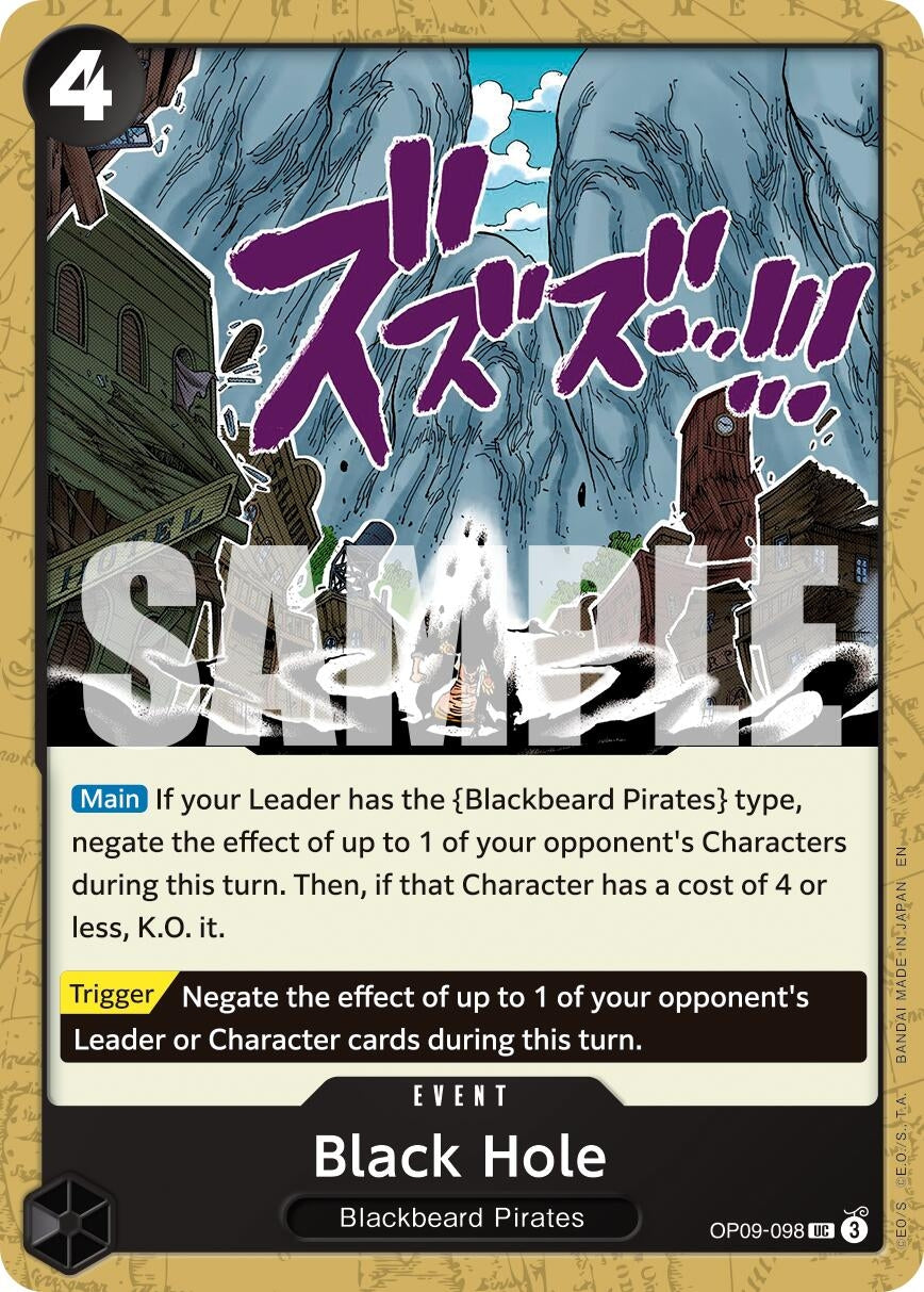 Image for Black Hole (Reprint) (OP09-098) - One Piece Card Game