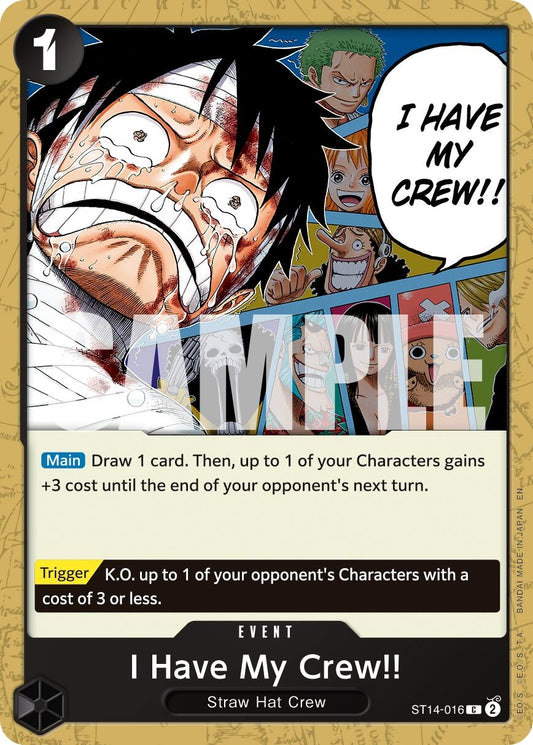 Image for I Have My Crew!! (Reprint) (ST14-016) - One Piece Card Game