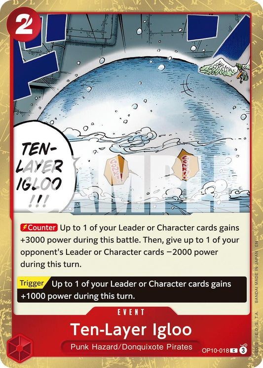 Image for Ten-Layer Igloo (Pirate Foil) (OP10-018) - One Piece Card Game