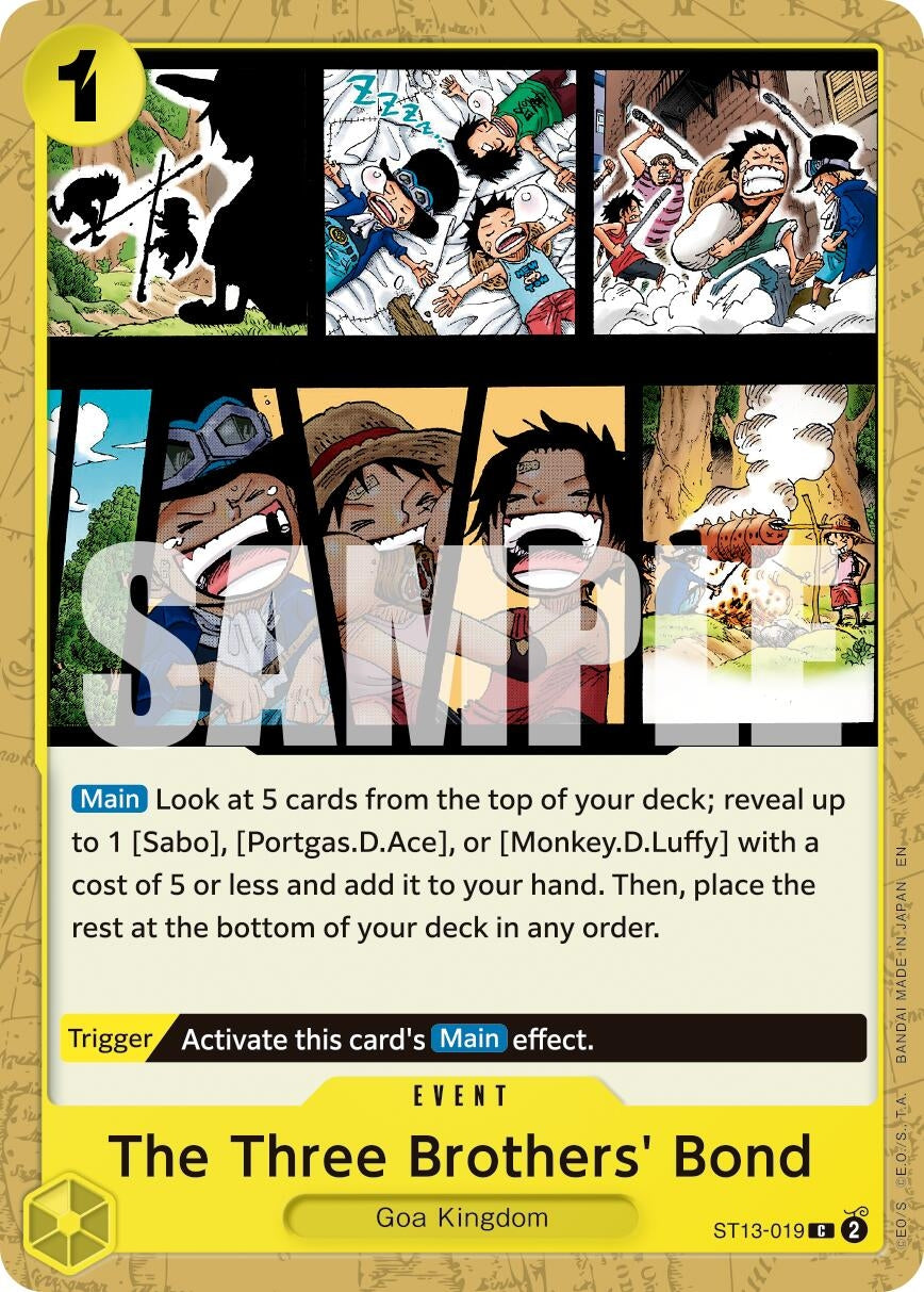 Image for The Three Brothers' Bond (Reprint) (ST13-019) - One Piece Card Game