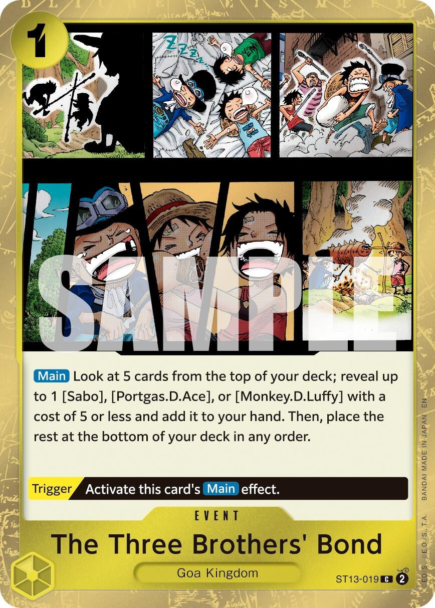 Image for The Three Brothers' Bond (Pirate Foil) (ST13-019) - One Piece Card Game