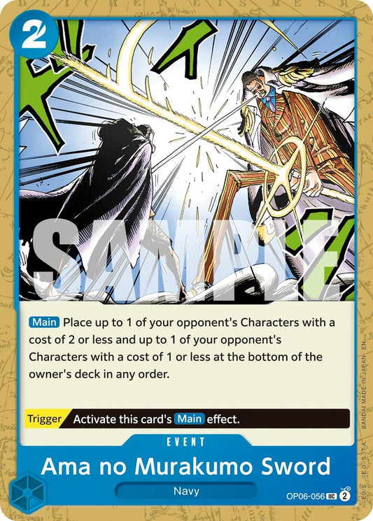 Image for Ama no Murakumo Sword (Reprint) (OP06-056) - One Piece Card Game