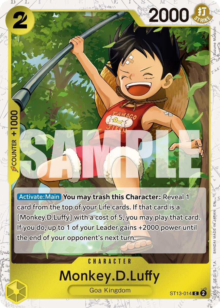 Image for Monkey.D.Luffy - ST13-014 (Pirate Foil) (ST13-014) - One Piece Card Game