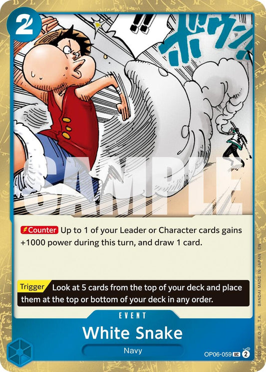 Image for White Snake (Pirate Foil) (OP06-059) - One Piece Card Game