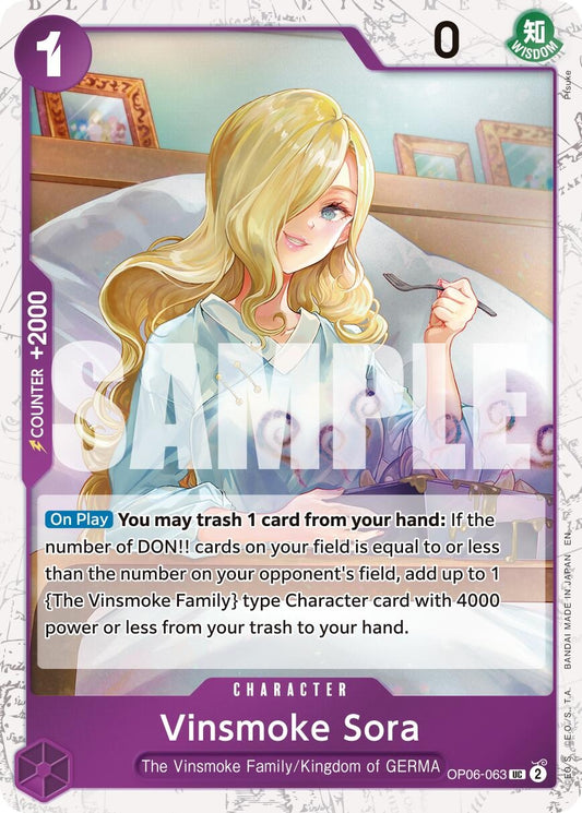 Image for Vinsmoke Sora (Pirate Foil) (OP06-063) - One Piece Card Game
