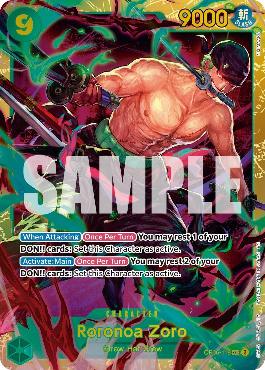 Image for Roronoa Zoro - OP06-118 (Reprint) (OP06-118) - One Piece Card Game