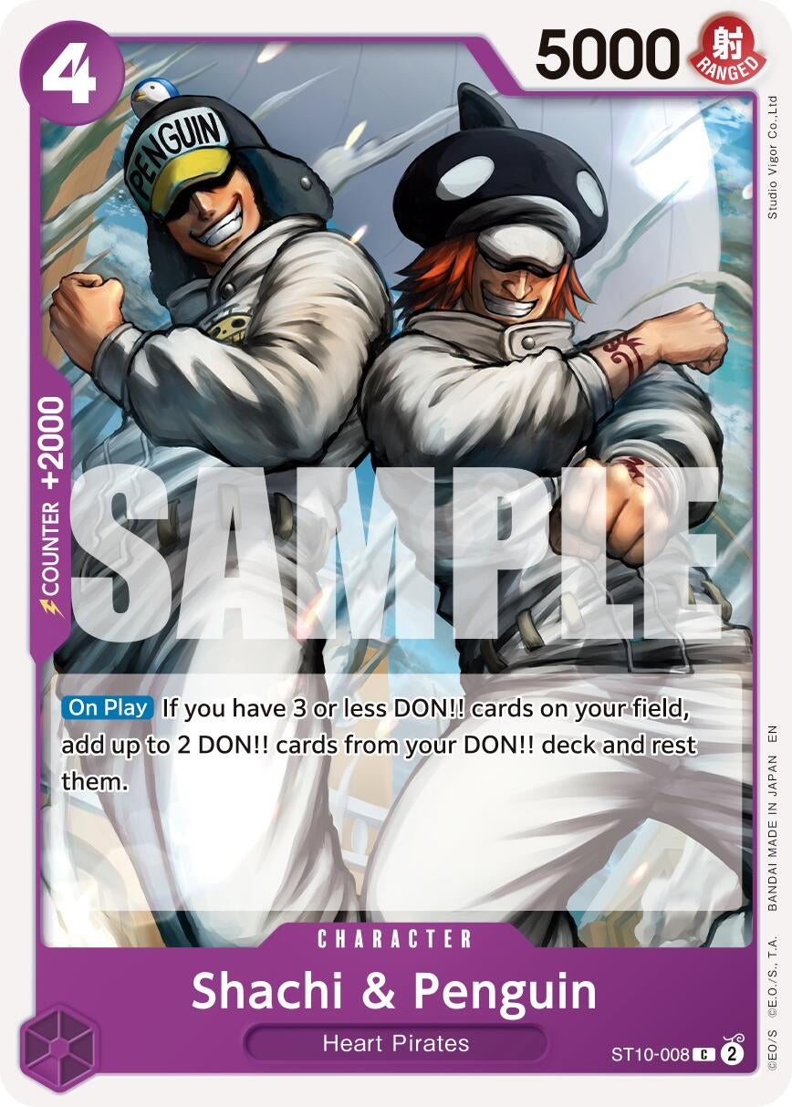 Image for Shachi & Penguin (Reprint) (ST10-008) - One Piece Card Game