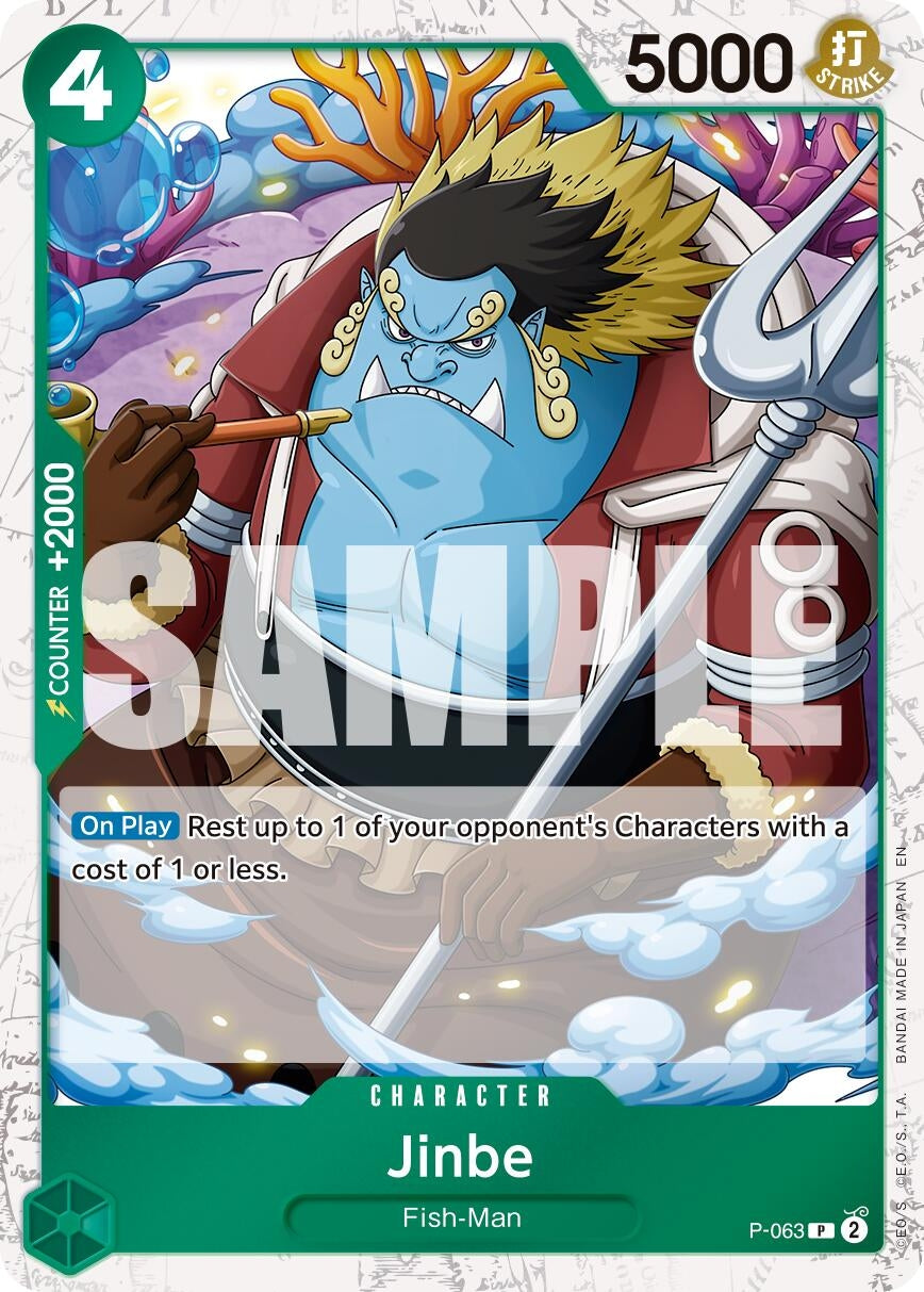 Image for Jinbe - P-063 (Pirate Foil) (P-063) - One Piece Card Game
