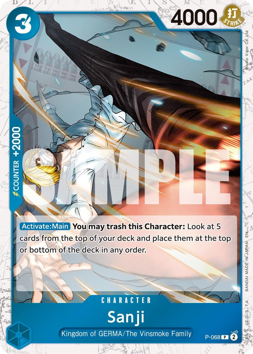 Image for Sanji - P-068 (Pirate Foil) (P-068) - One Piece Card Game