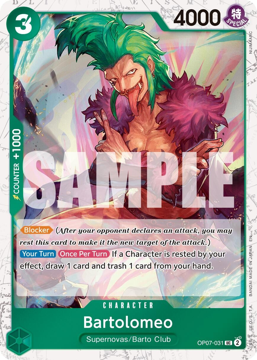 Image for Bartolomeo (Pirate Foil) (OP07-031) - One Piece Card Game